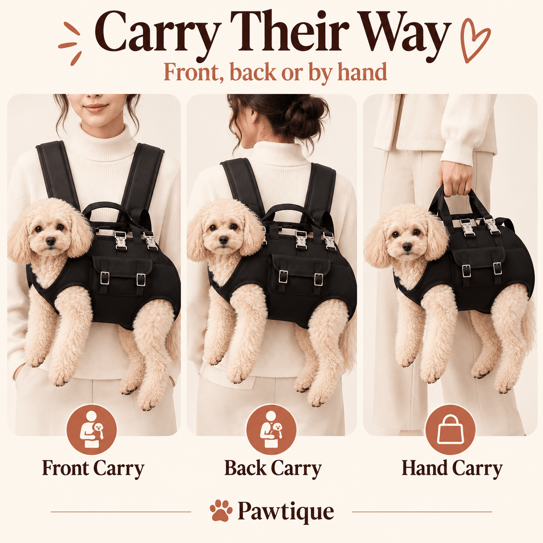 Pawtique CarryClose™ Front &amp; Back Dog Carrier Backpack - Pawtique