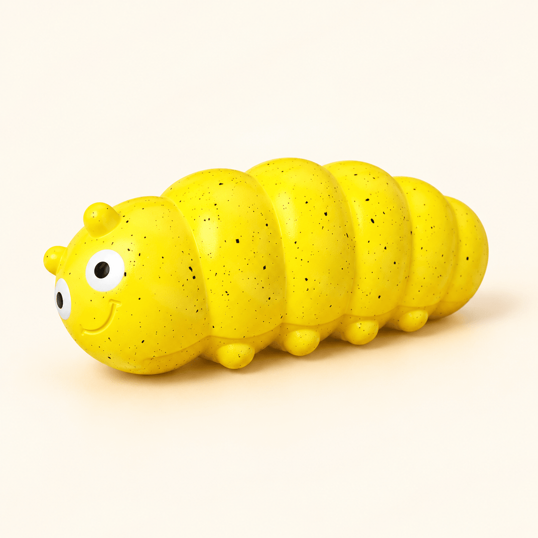 Pawtique Caterpillar Squeaky TPR Dog Chew Toy - Pawtique