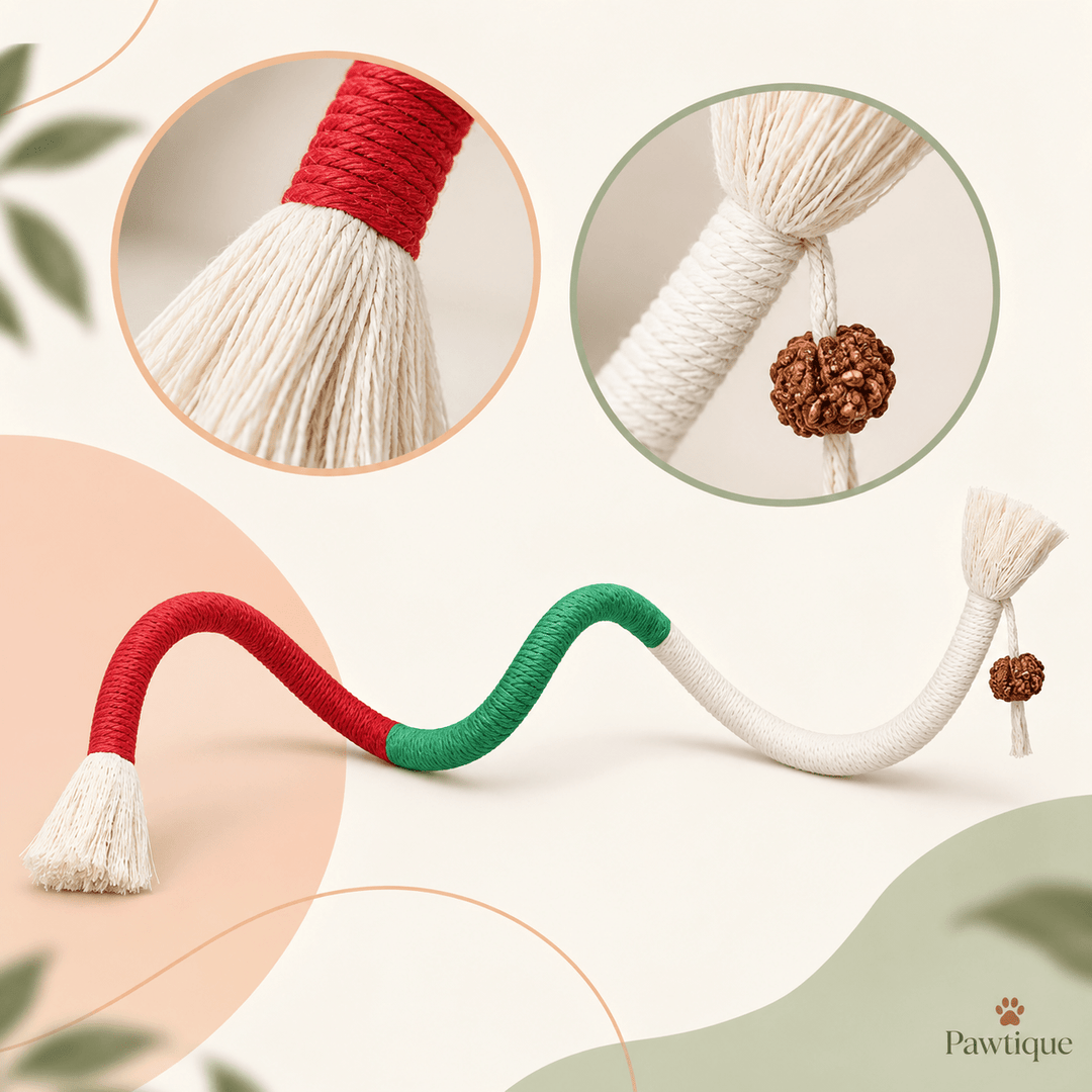 Pawtique Catnip Cotton Rope Toy - Pawtique