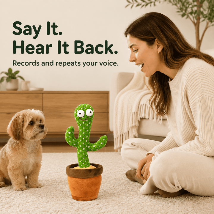 Pawtique ChatterCactus™ Interactive Pet Toy - Pawtique