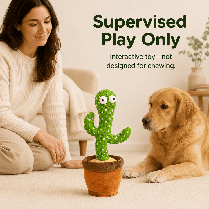 Pawtique ChatterCactus™ Interactive Pet Toy - Pawtique