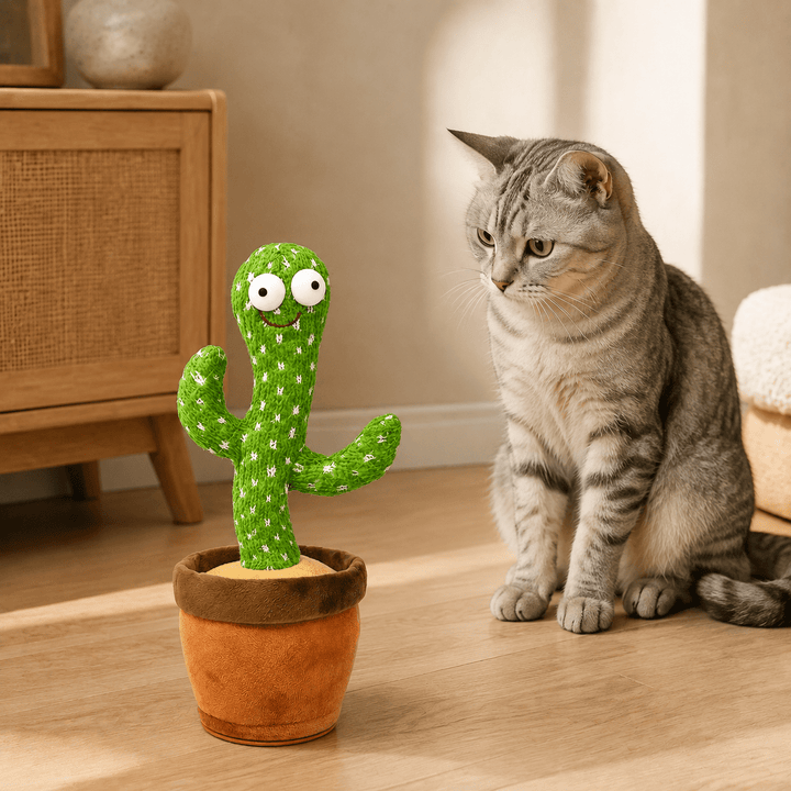 Pawtique ChatterCactus™ Interactive Pet Toy - Pawtique
