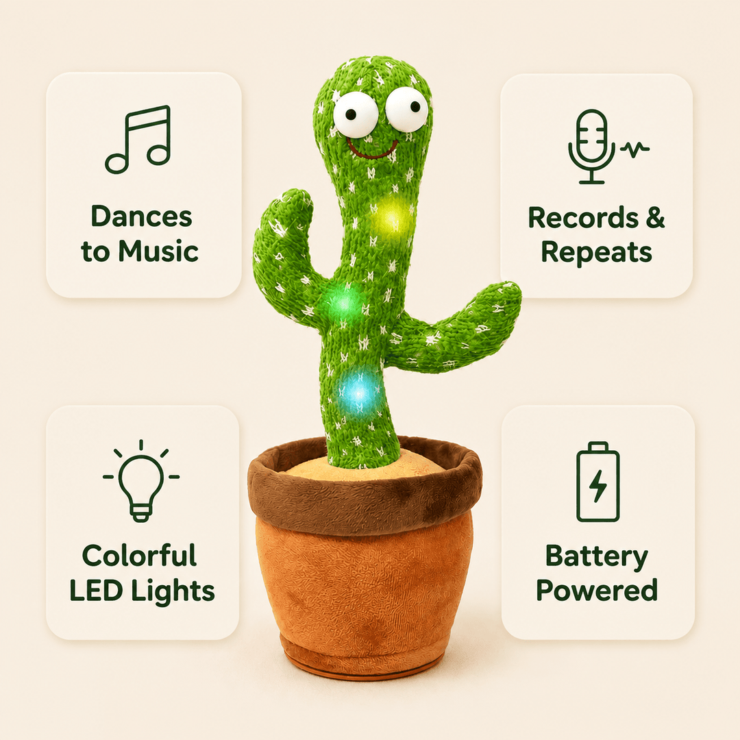 Pawtique ChatterCactus™ Interactive Pet Toy - Pawtique