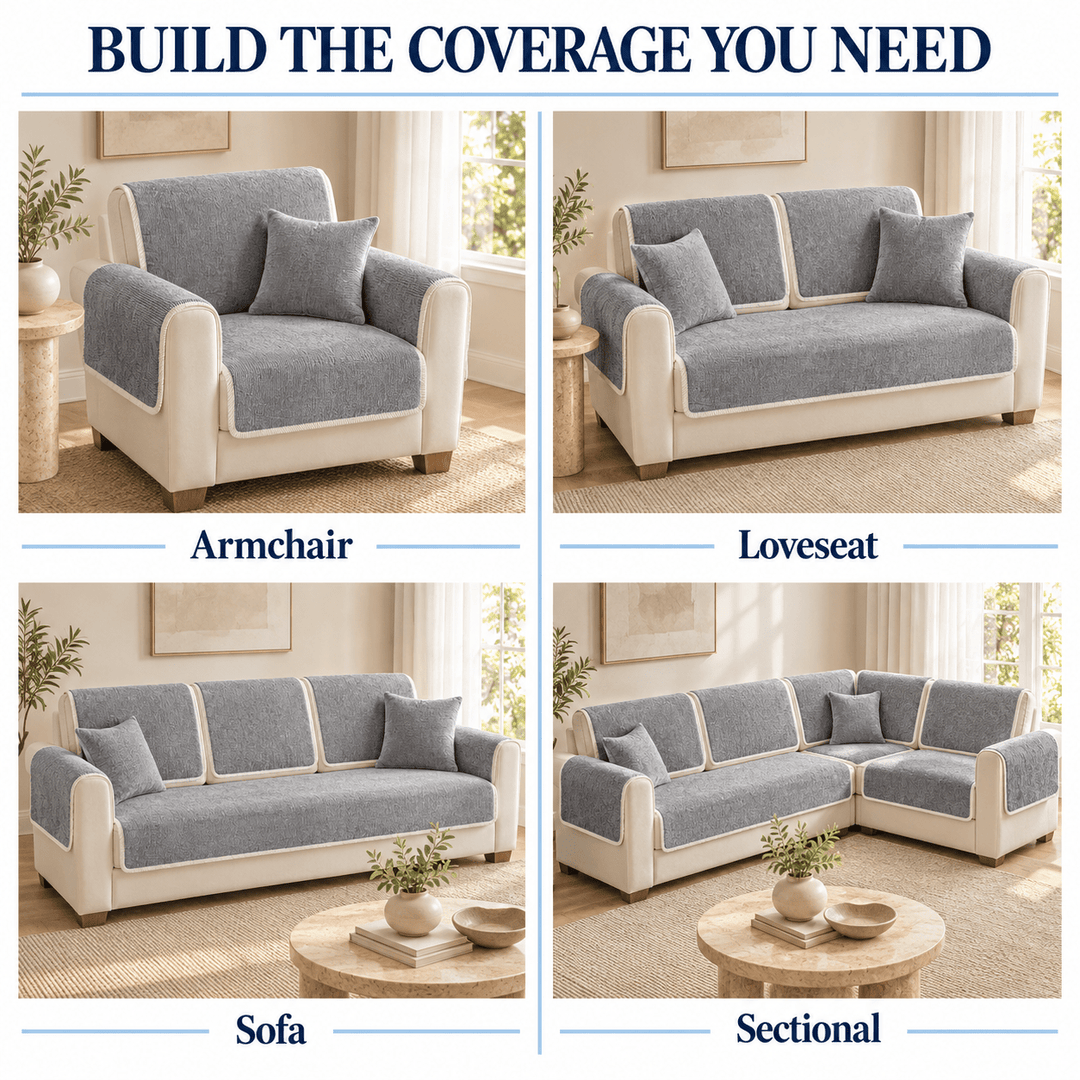Pawtique ChenilleGuard™ Modular Sofa Protector - Pawtique
