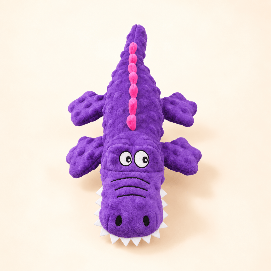 Pawtique ChompCroc™ Plush Chew &amp; Tug Toy - Pawtique