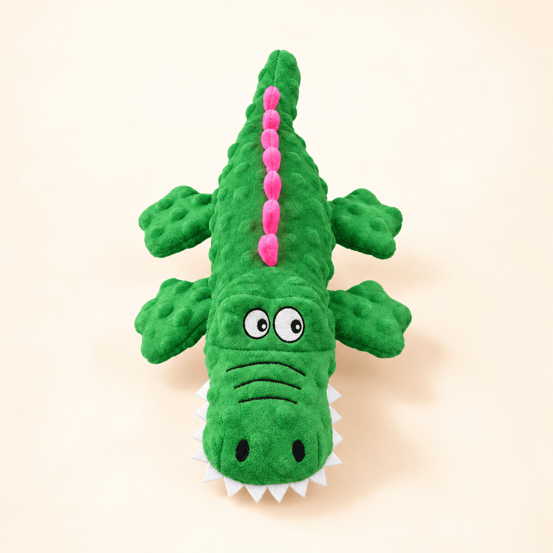 Pawtique ChompCroc™ Plush Chew &amp; Tug Toy - Pawtique