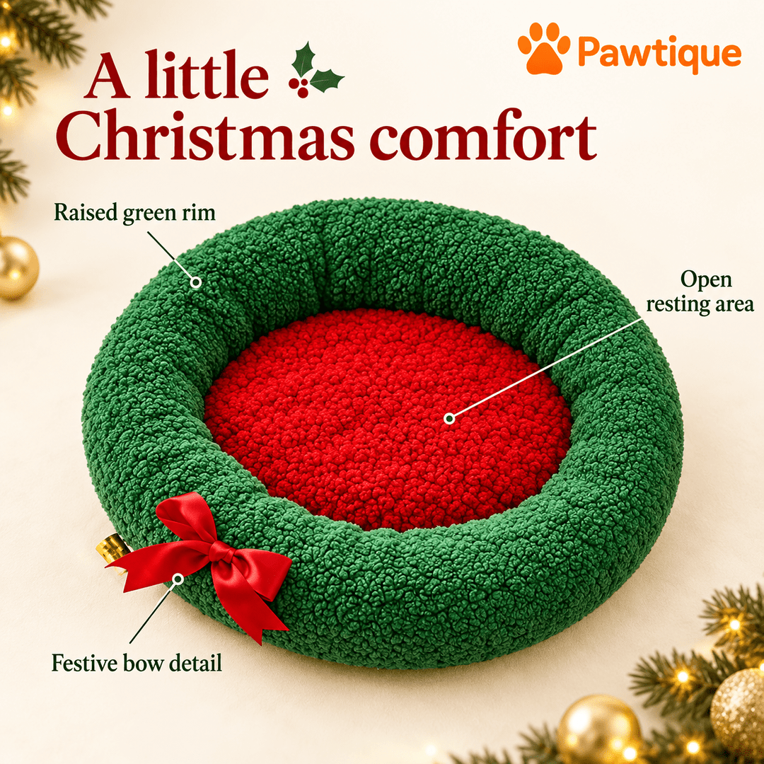 Pawtique Christmas Wreath Pet Bed - Pawtique