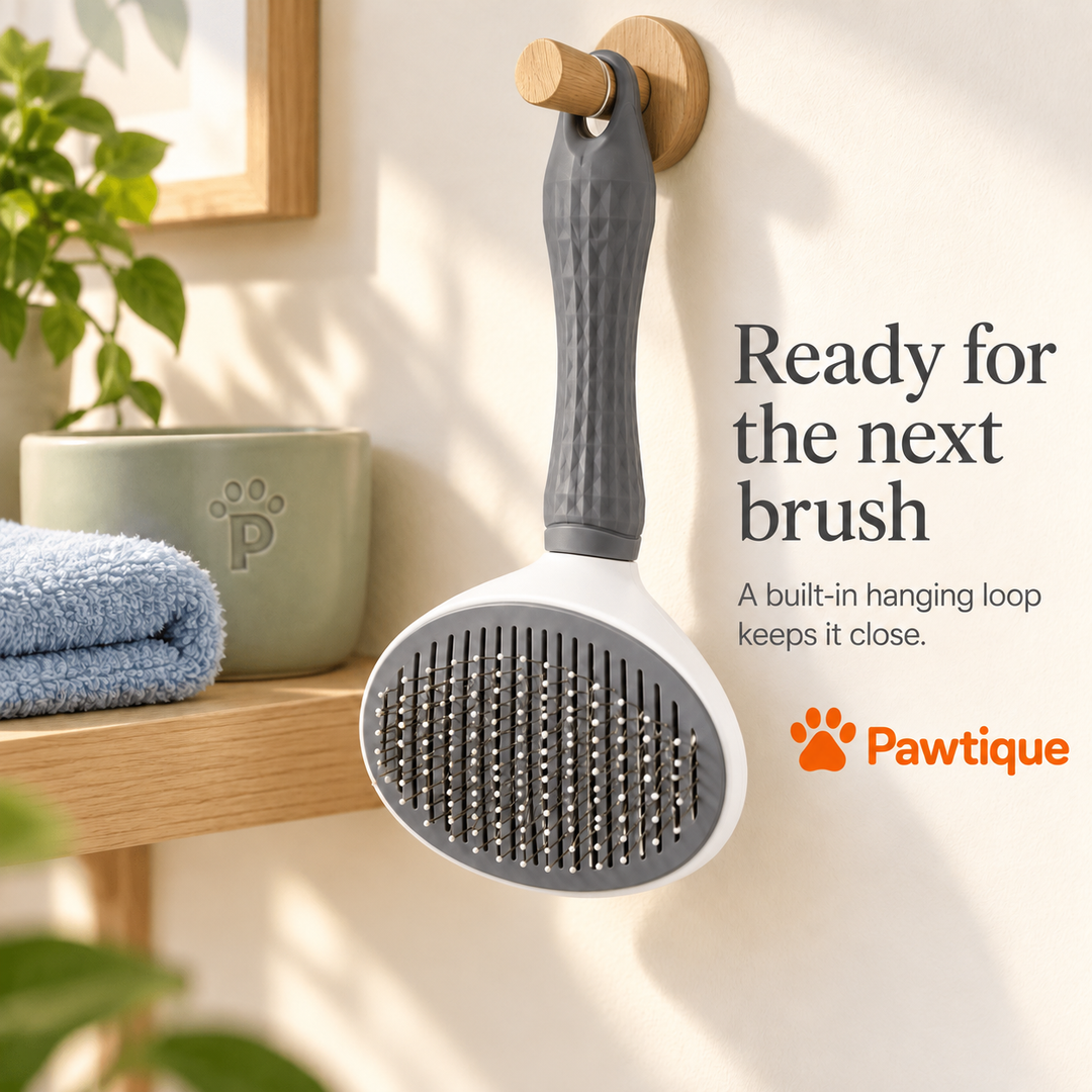 CleanSweep brush stored from its handle&