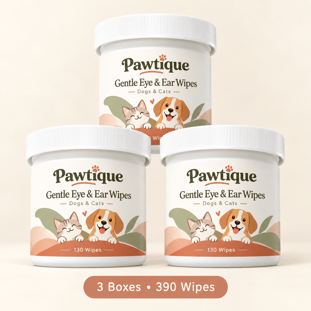 Pawtique ClearCare™ Gentle Eye &amp; Ear Wipes for Dogs &amp; Cats - Pawtique