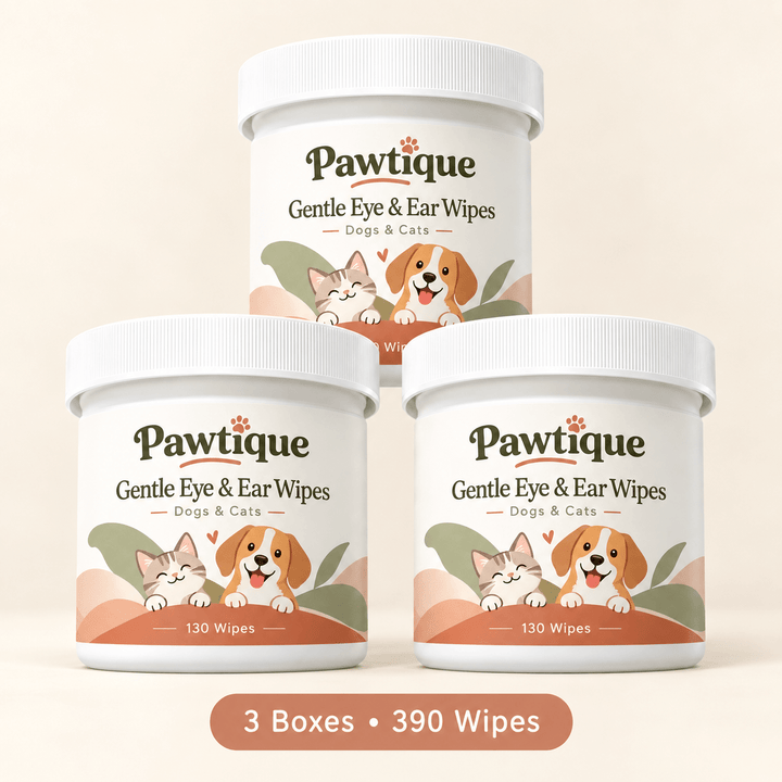 Pawtique ClearCare™ Gentle Eye &amp; Ear Wipes for Dogs &amp; Cats - Pawtique