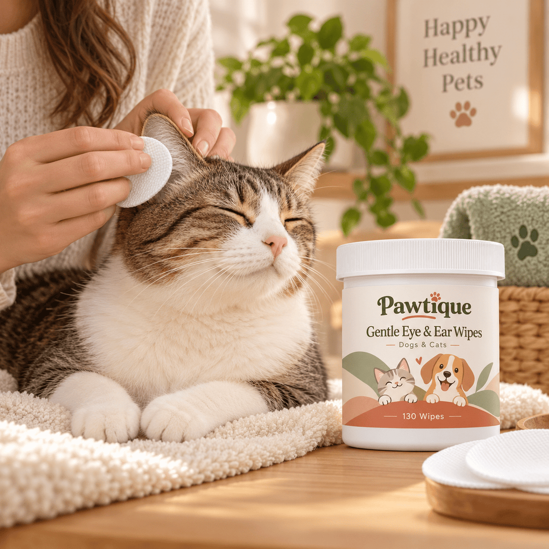 Pawtique ClearCare™ Gentle Eye &amp; Ear Wipes for Dogs &amp; Cats - Pawtique