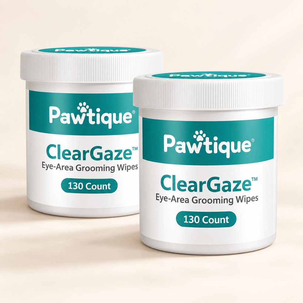 Pawtique ClearGaze™ Eye-Area Grooming Wipes — 130 Count - Pawtique