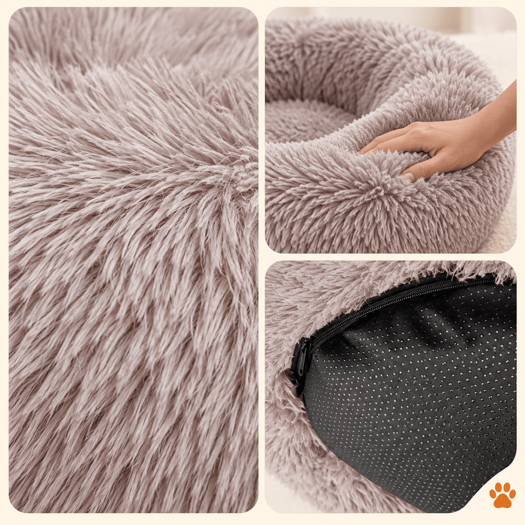 Pawtique CloudNest™ Fluffy Donut Dog Bed - Pawtique