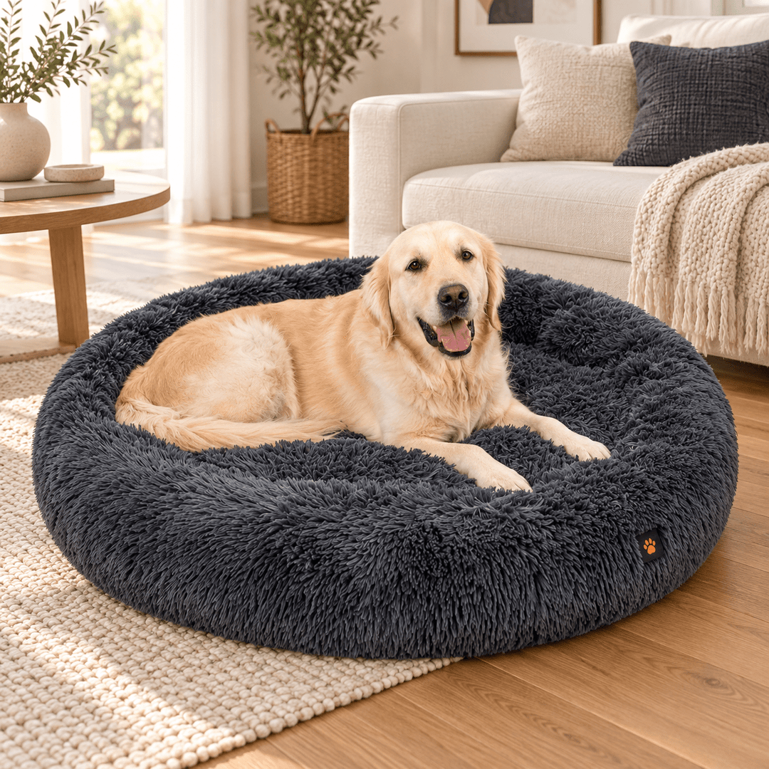 Pawtique CloudNest™ Fluffy Donut Dog Bed - Pawtique