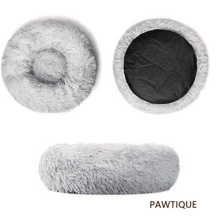 Pawtique CloudNest™ Plush Donut Pet Bed for Dogs &amp; Cats - Pawtique