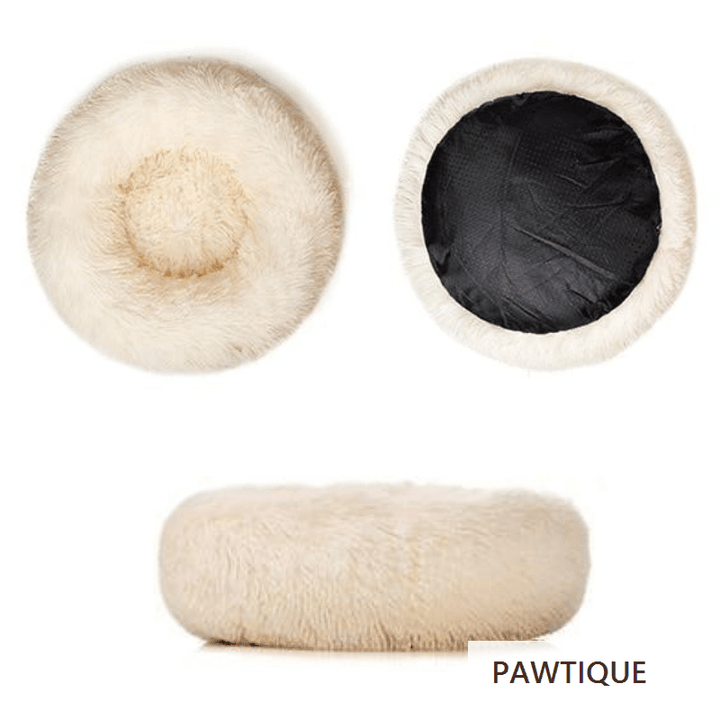 Pawtique CloudNest™ Plush Donut Pet Bed for Dogs &amp; Cats - Pawtique
