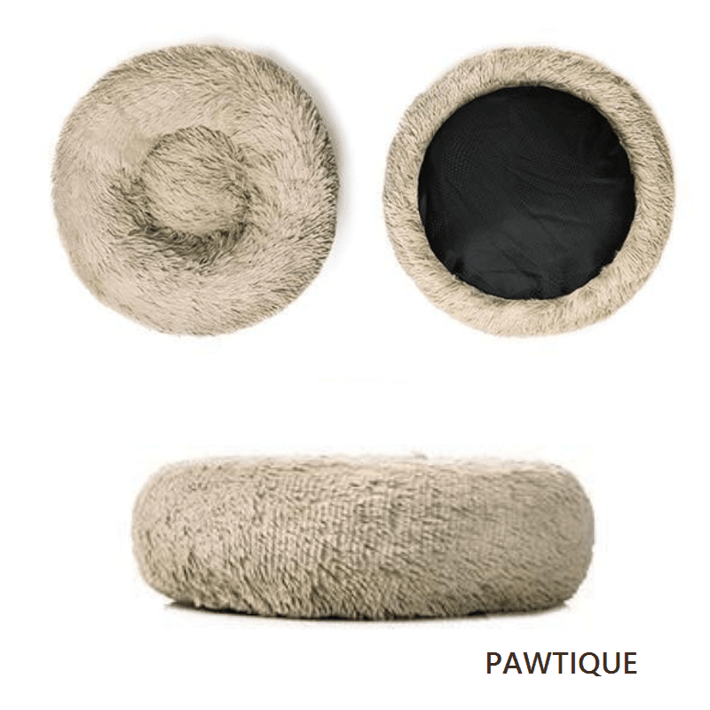 Pawtique CloudNest™ Plush Donut Pet Bed for Dogs &amp; Cats - Pawtique