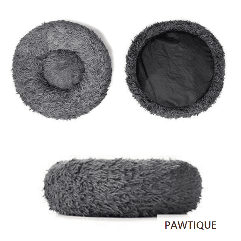 Pawtique CloudNest™ Plush Donut Pet Bed for Dogs &amp; Cats - Pawtique