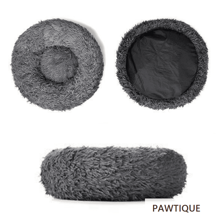 Pawtique CloudNest™ Plush Donut Pet Bed for Dogs &amp; Cats - Pawtique