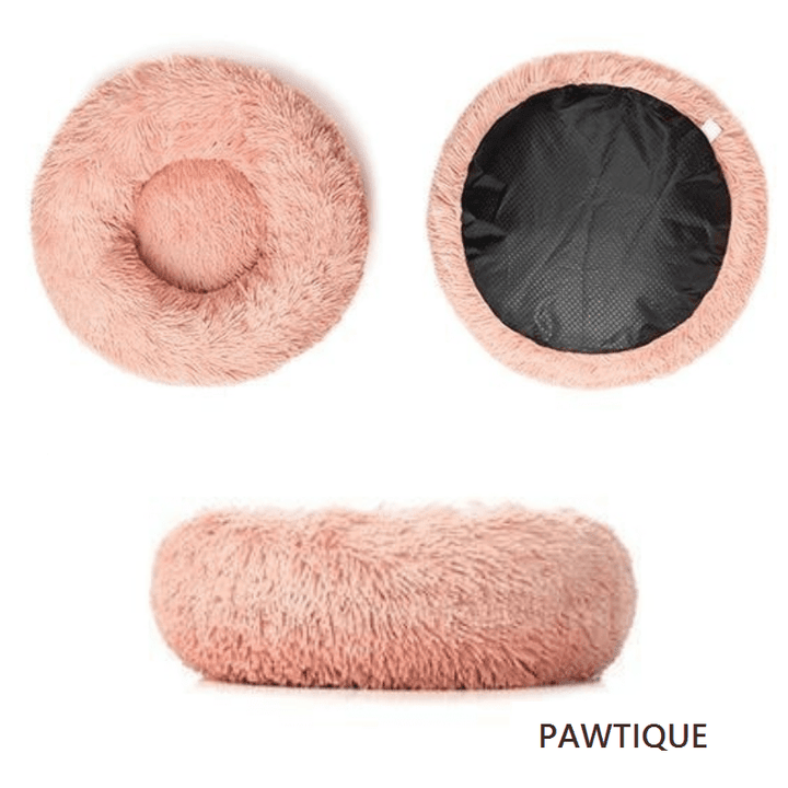 Pawtique CloudNest™ Plush Donut Pet Bed for Dogs &amp; Cats - Pawtique