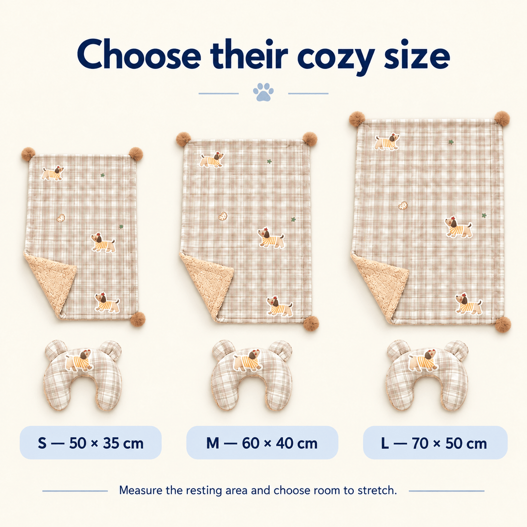 Pawtique CloudNest™ Reversible Pet Blanket &amp; Pillow Set - Pawtique