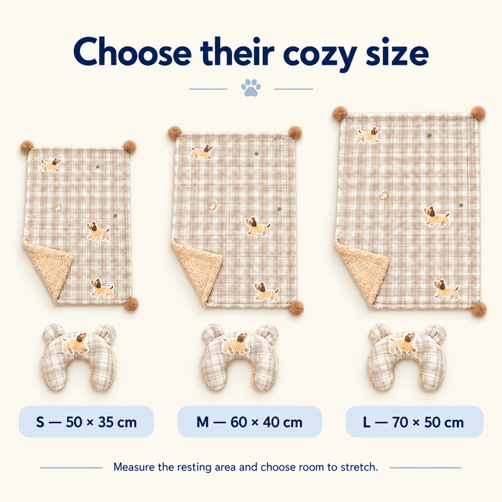 Pawtique CloudNest™ Reversible Pet Blanket &amp; Pillow Set - Pawtique
