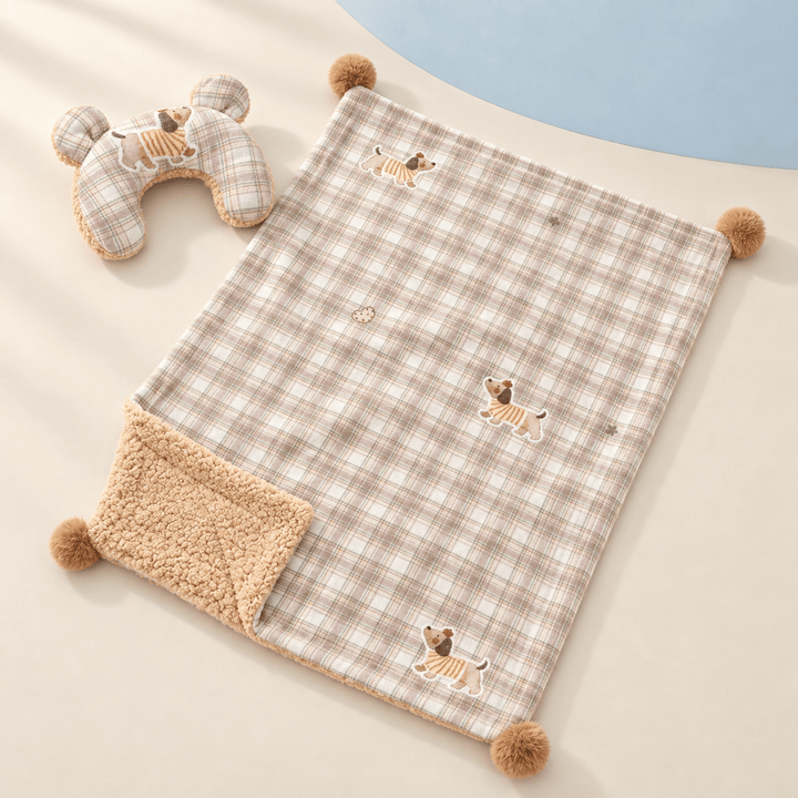 Pawtique CloudNest™ Reversible Pet Blanket &amp; Pillow Set - Pawtique