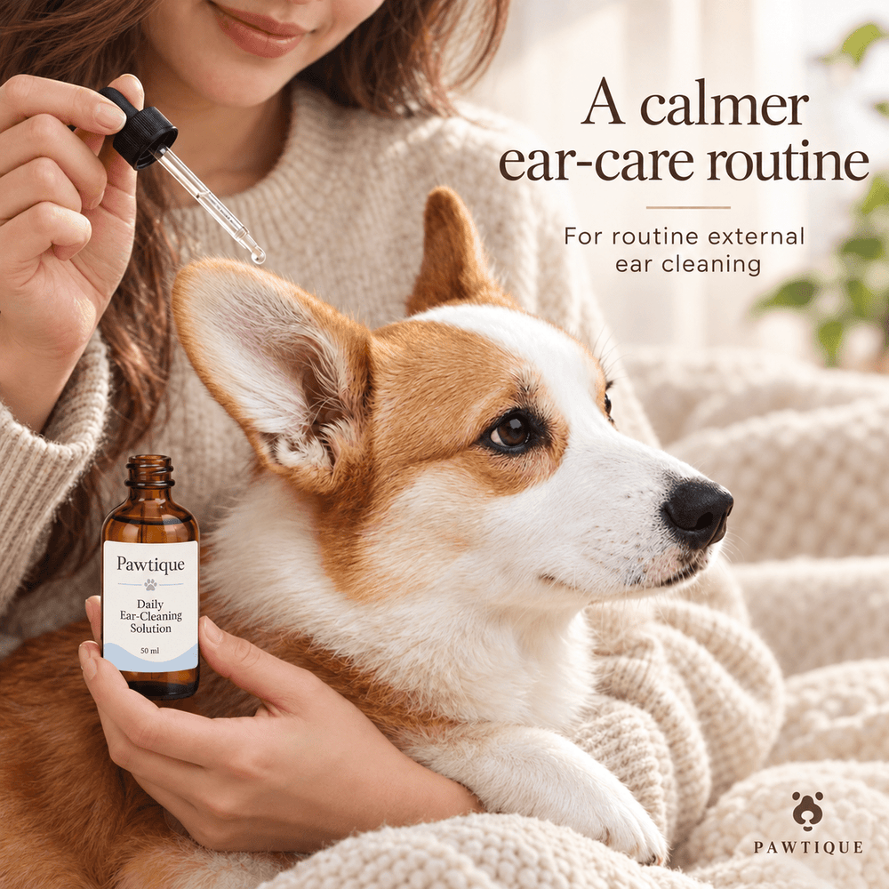 Pawtique Daily Ear-Cleaning Solution for Dogs & Cats – 50 ml - Pawtique