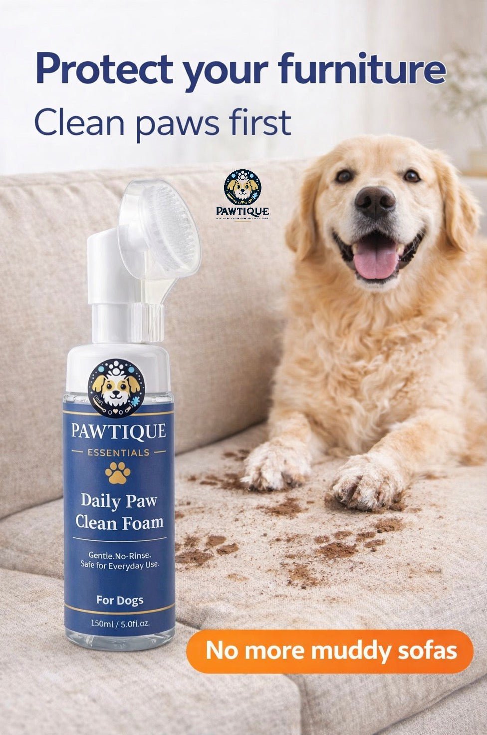 Pawtique Daily Paw Foam Cleaner - Pawtique
