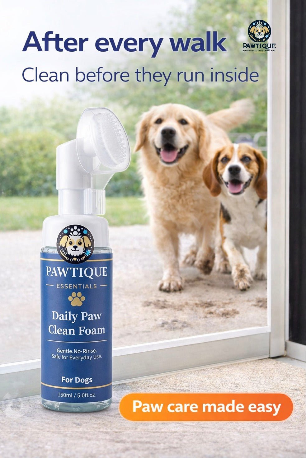 Pawtique Daily Paw Foam Cleaner - Pawtique