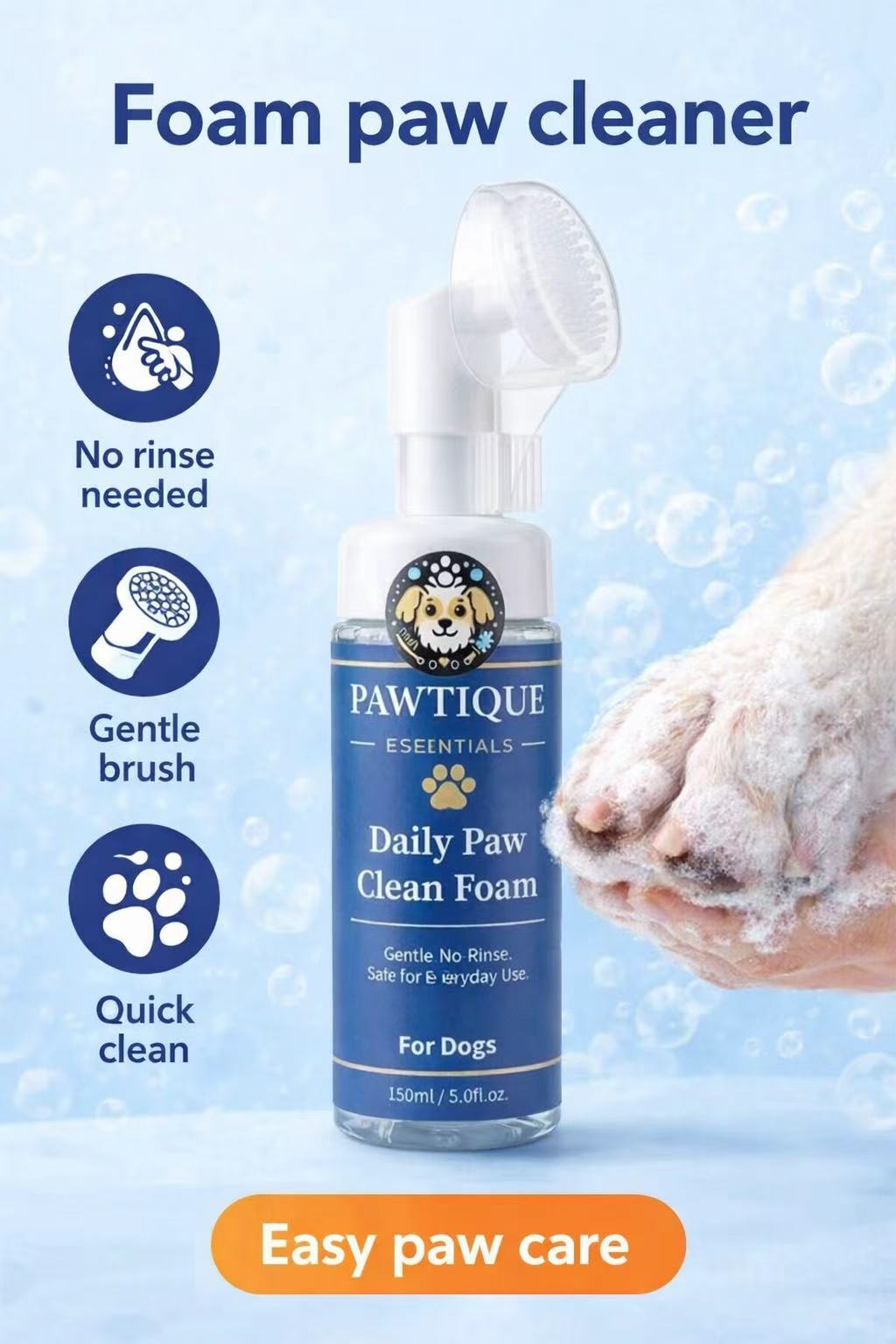 Pawtique Daily Paw Foam Cleaner - Pawtique