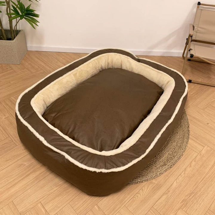 Pawtique DeepRest™ Plush Bolster Dog Bed - Pawtique