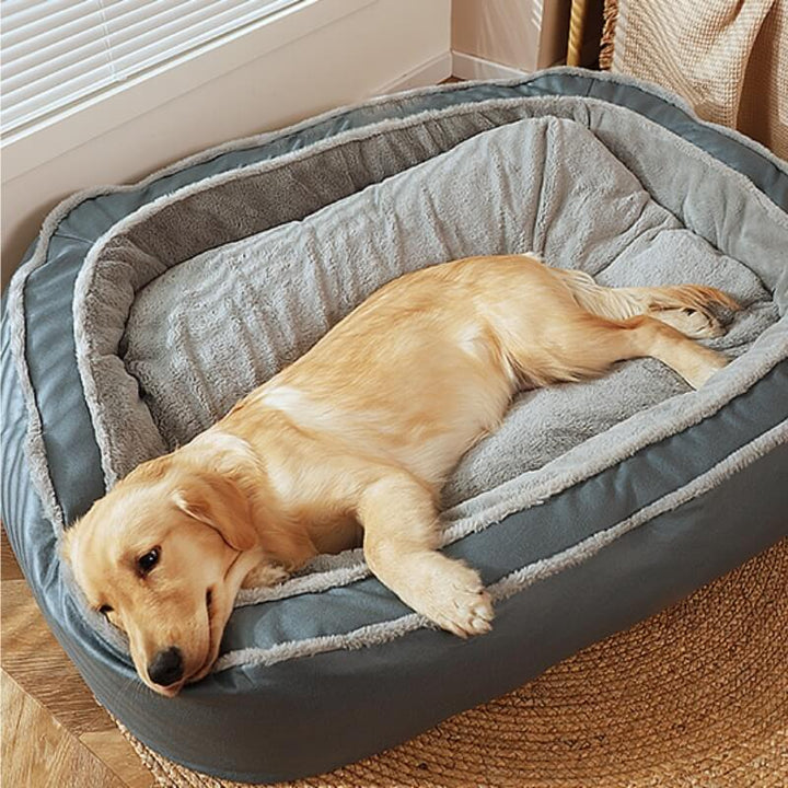 Pawtique DeepRest™ Plush Bolster Dog Bed - Pawtique