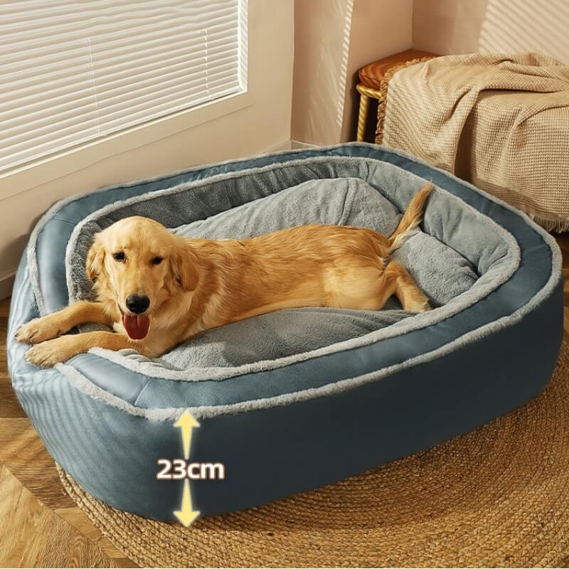 Pawtique DeepRest™ Plush Bolster Dog Bed - Pawtique
