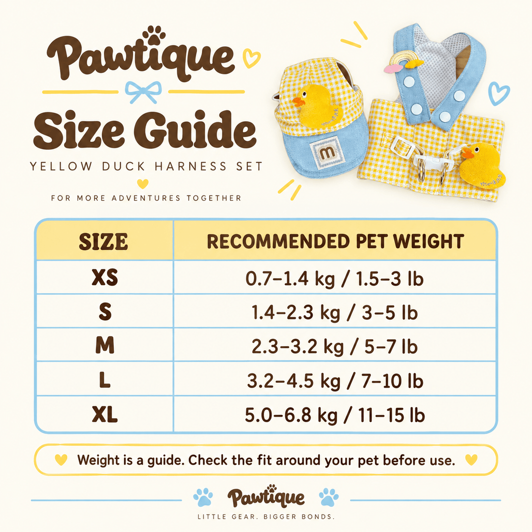 Pawtique Duckling Days™ Harness, Leash &amp; Cap Set - Pawtique