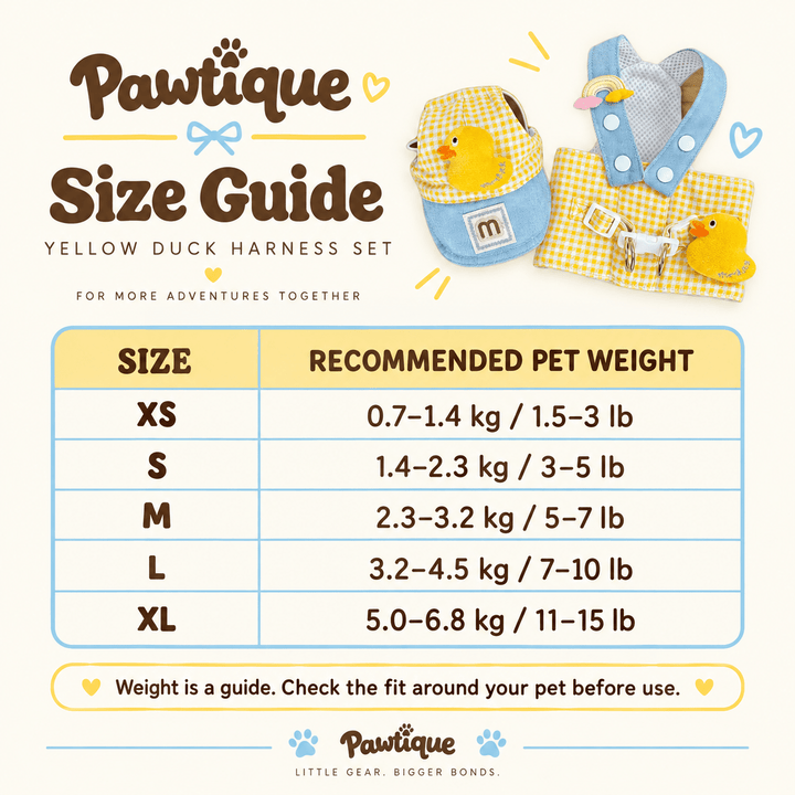 Pawtique Duckling Days™ Harness, Leash &amp; Cap Set - Pawtique