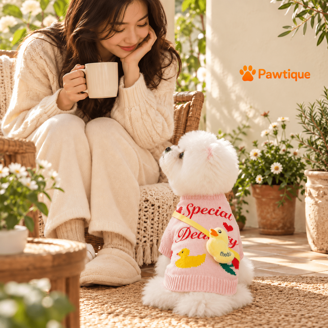 Pawtique Duckling Knit outdoor scene