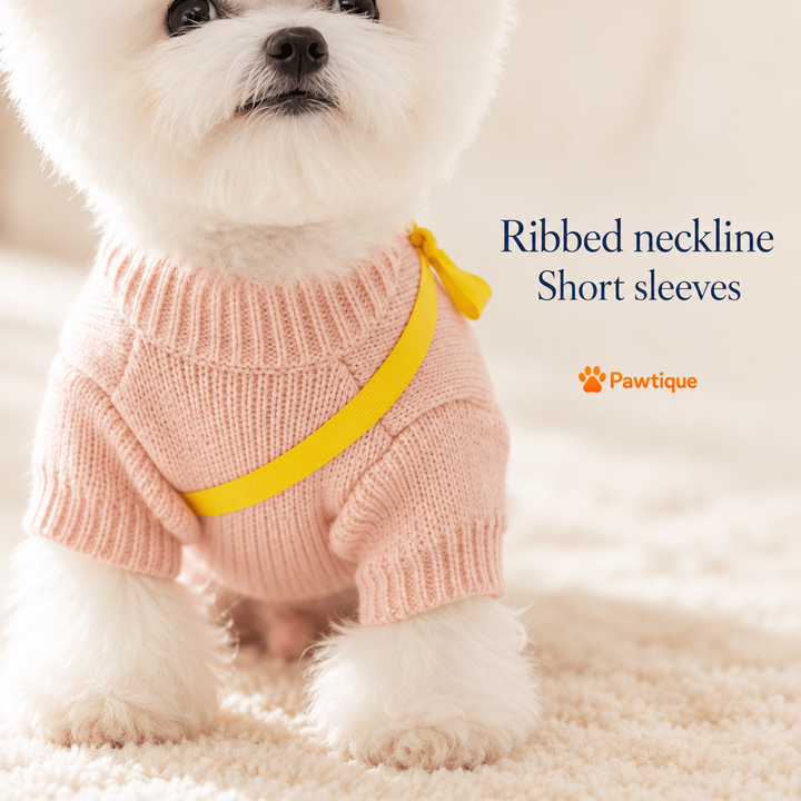 Pawtique Duckling Knit neck and sleeves