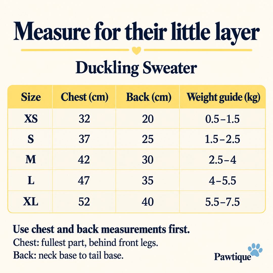 Pawtique Duckling Knit Pet Sweater - Pawtique