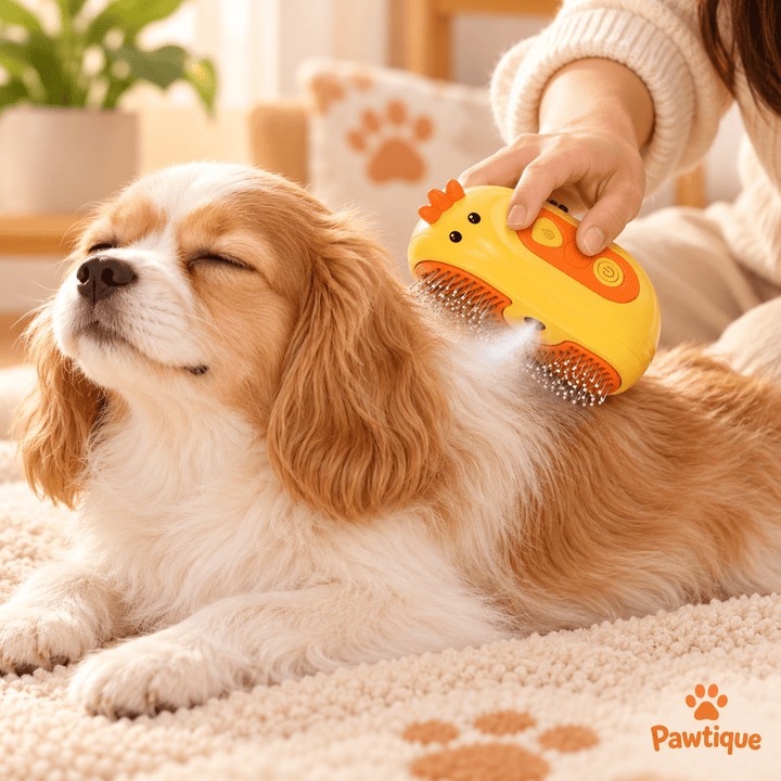 Pawtique DuckMist™ Rechargeable Pet Mist Grooming Brush - Pawtique