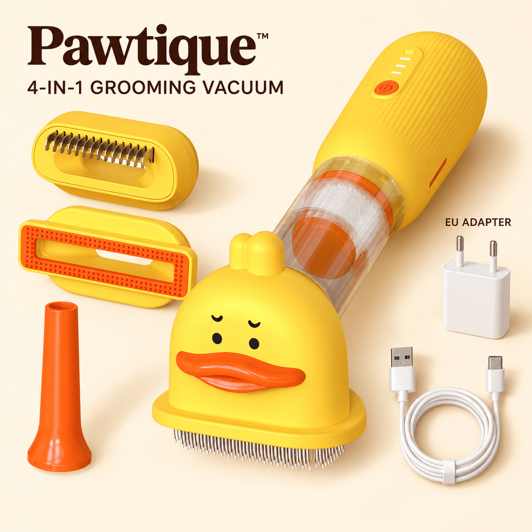 Pawtique DuckVac™ 4-in-1 Pet Grooming Vacuum Kit - Pawtique