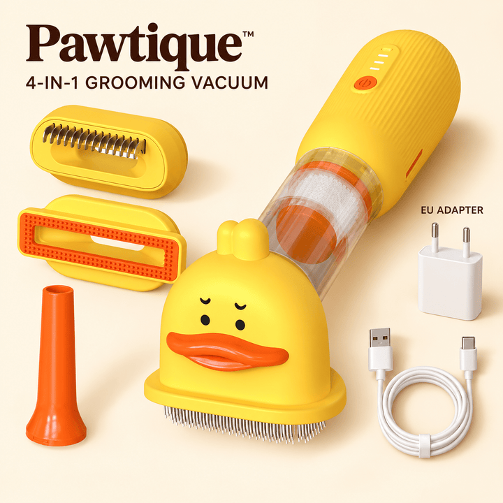 Pawtique DuckVac™ 4-in-1 Pet Grooming Vacuum Kit - Pawtique