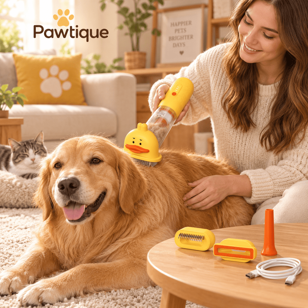 Pawtique DuckVac™ 4-in-1 Pet Grooming Vacuum Kit - Pawtique