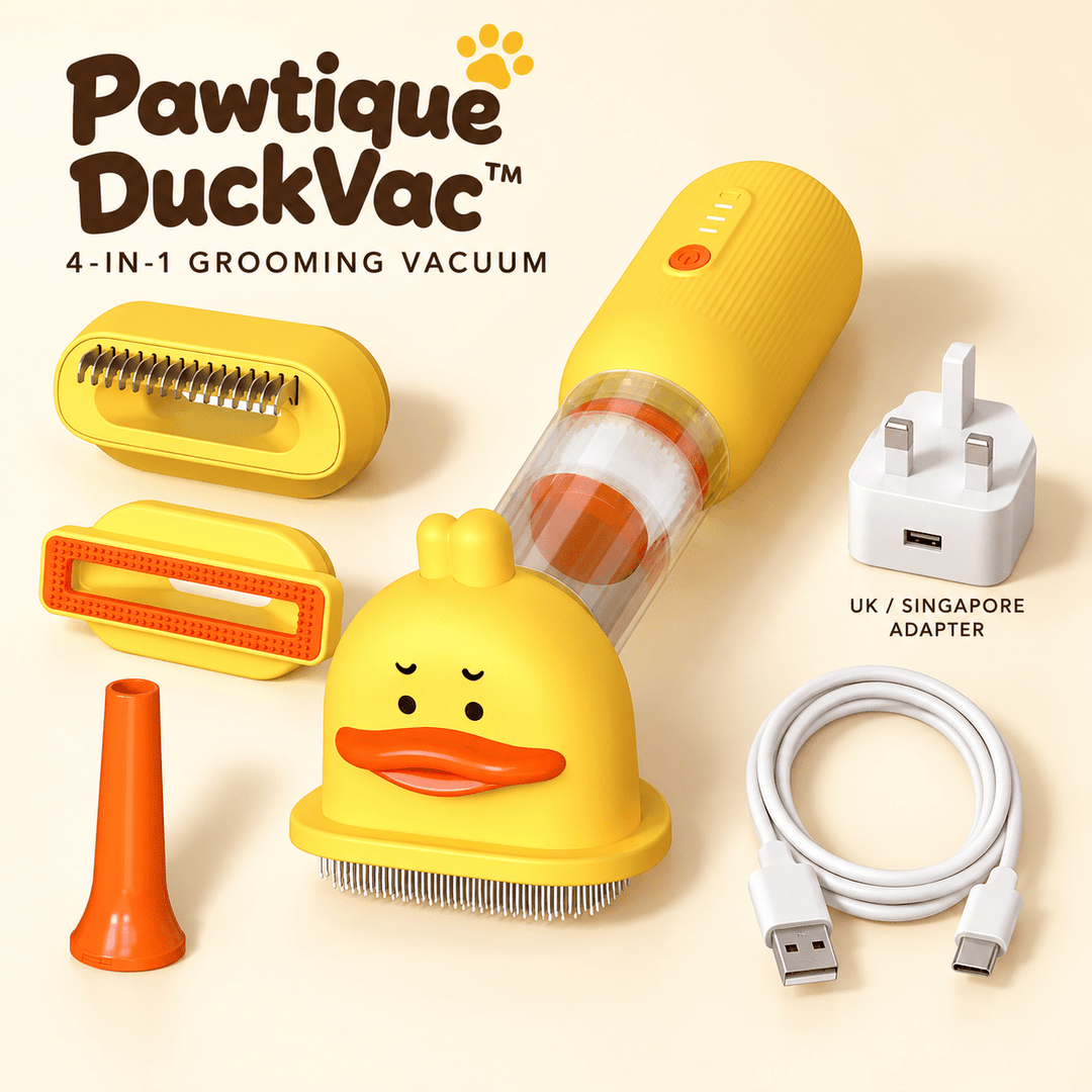 Pawtique DuckVac™ 4-in-1 Pet Grooming Vacuum Kit - Pawtique