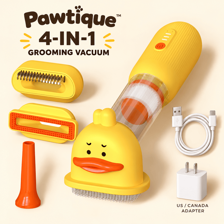 Pawtique DuckVac™ 4-in-1 Pet Grooming Vacuum Kit - Pawtique