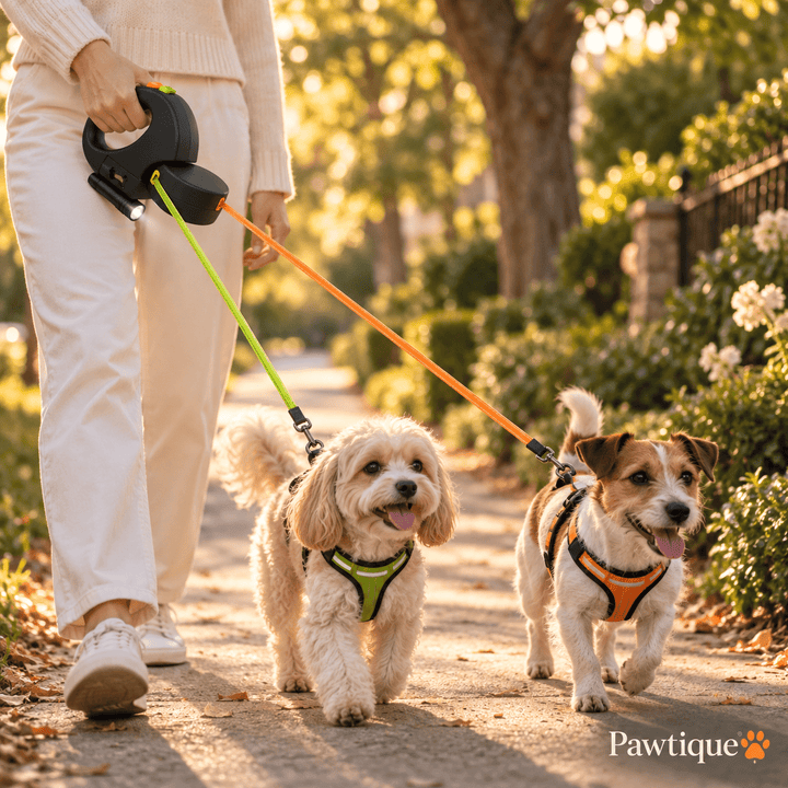 Pawtique DuoWalk™ 360° Anti-Tangle Double Dog Leash - Pawtique