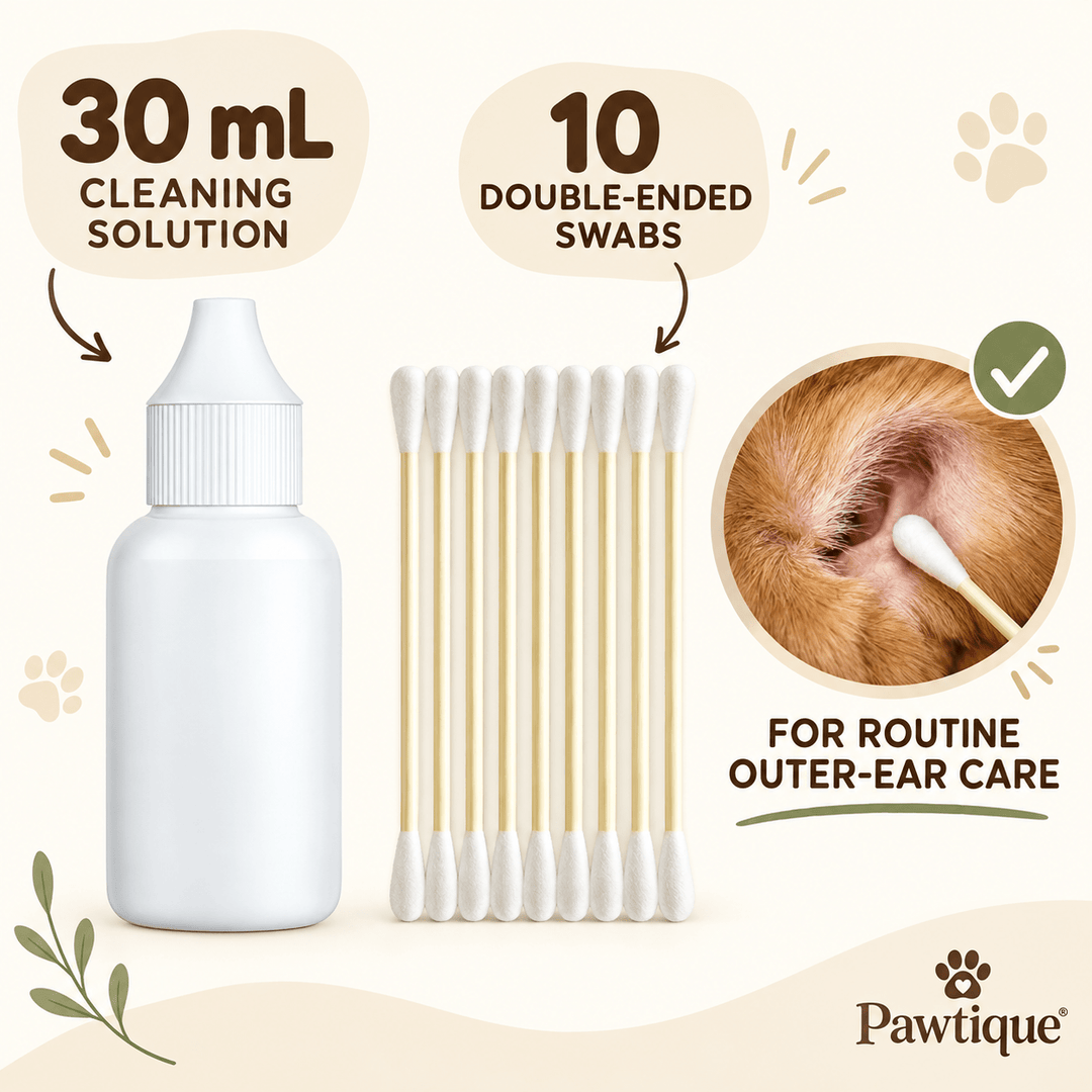 Pawtique EarCare™ 30 mL Pet Ear Cleaning Kit - Pawtique