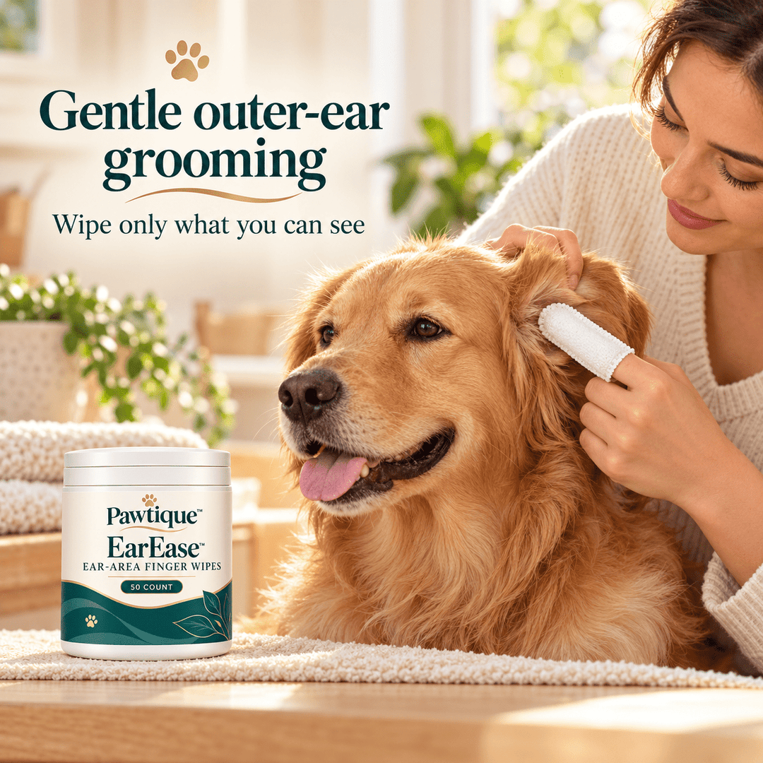 Pawtique EarEase™ Ear-Area Finger Wipes — 50 Count - Pawtique