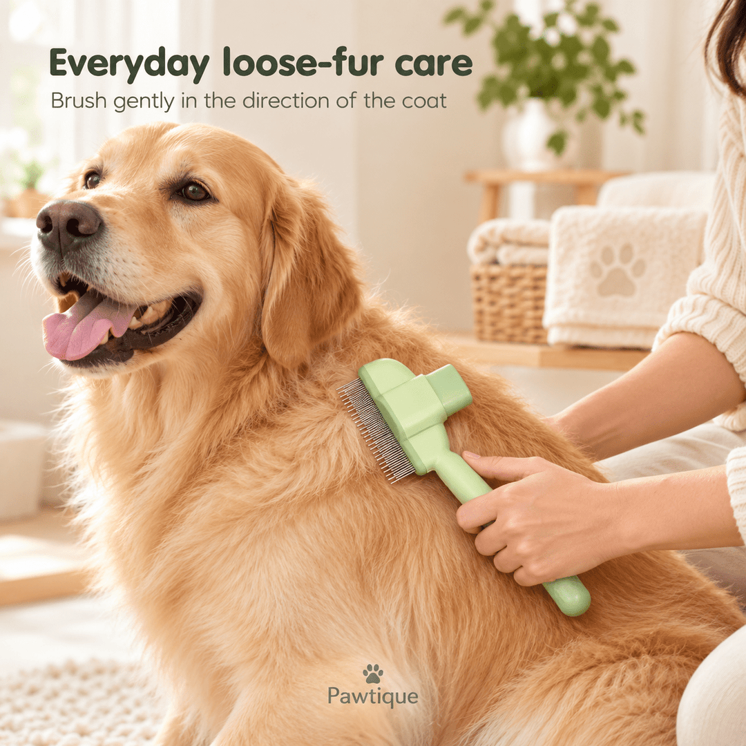 Pawtique EasyRelease™ Self-Cleaning Slicker Brush - Pawtique