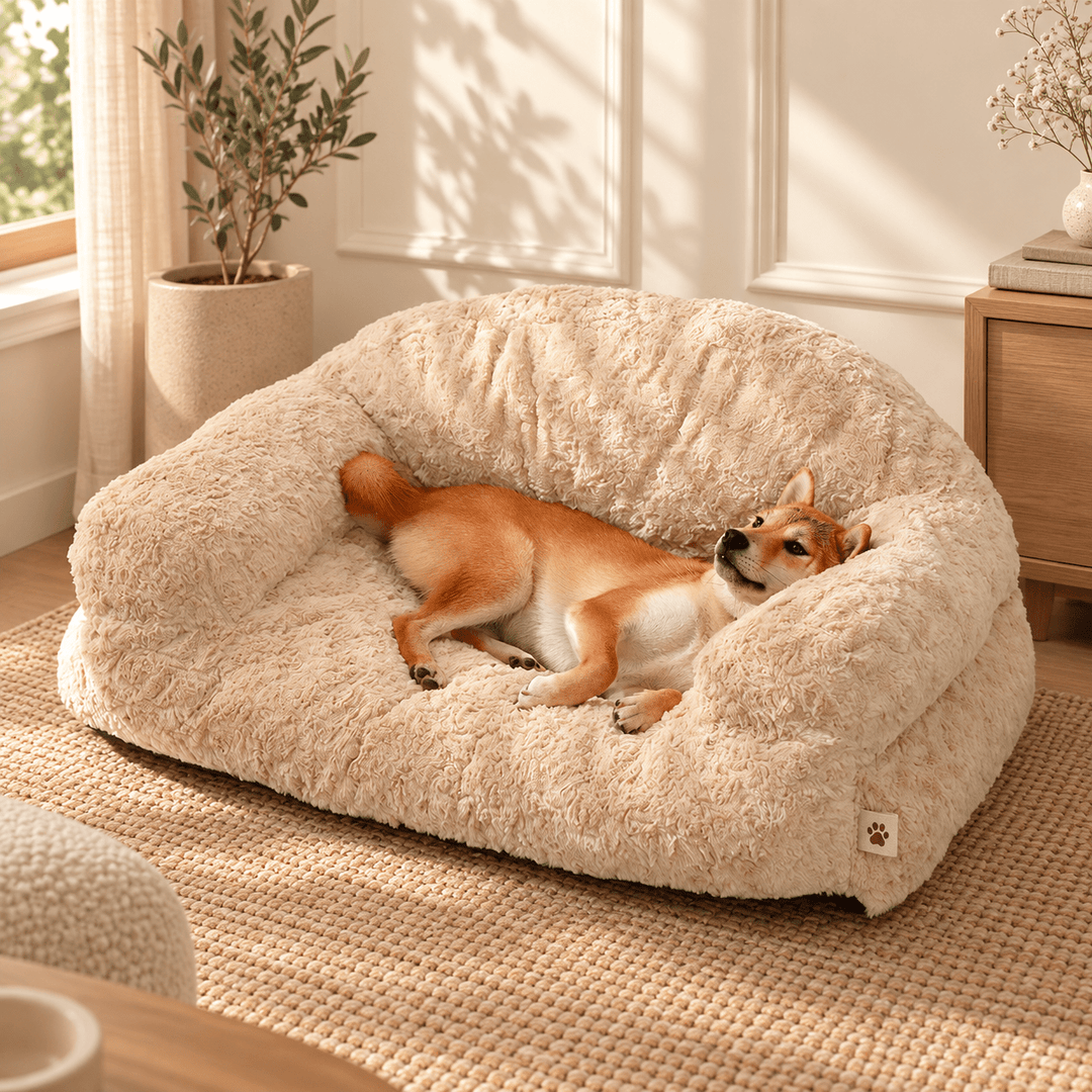 Pawtique EmbraceSofa™ Plush Wraparound Pet Bed - Pawtique